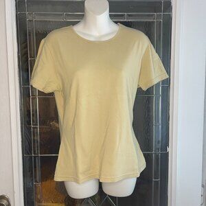 Vintage beige T-Shirt Made in Italy Womens Size S Mondi Soft